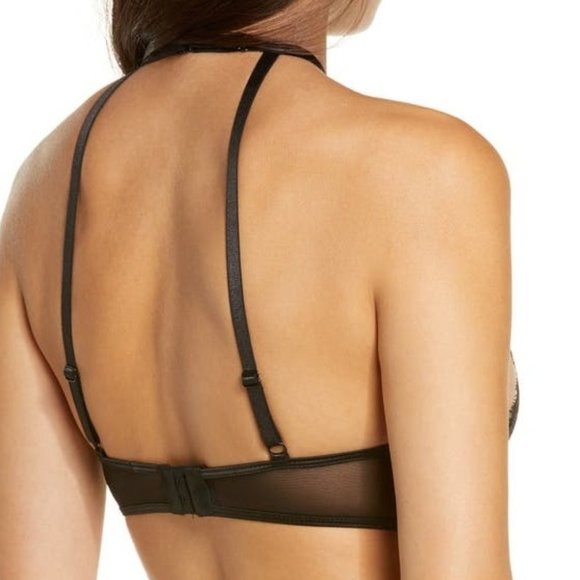Oh La La Cheri Liliana Lace Cutout Bra Black Med - Picture 4 of 12